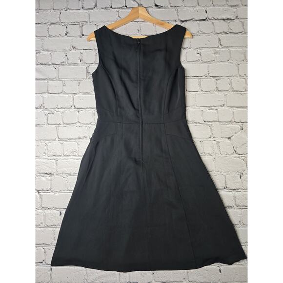 HM A-Line Black Defined Waist Lined Dress New Size US 8 - Picture 8 of 12
